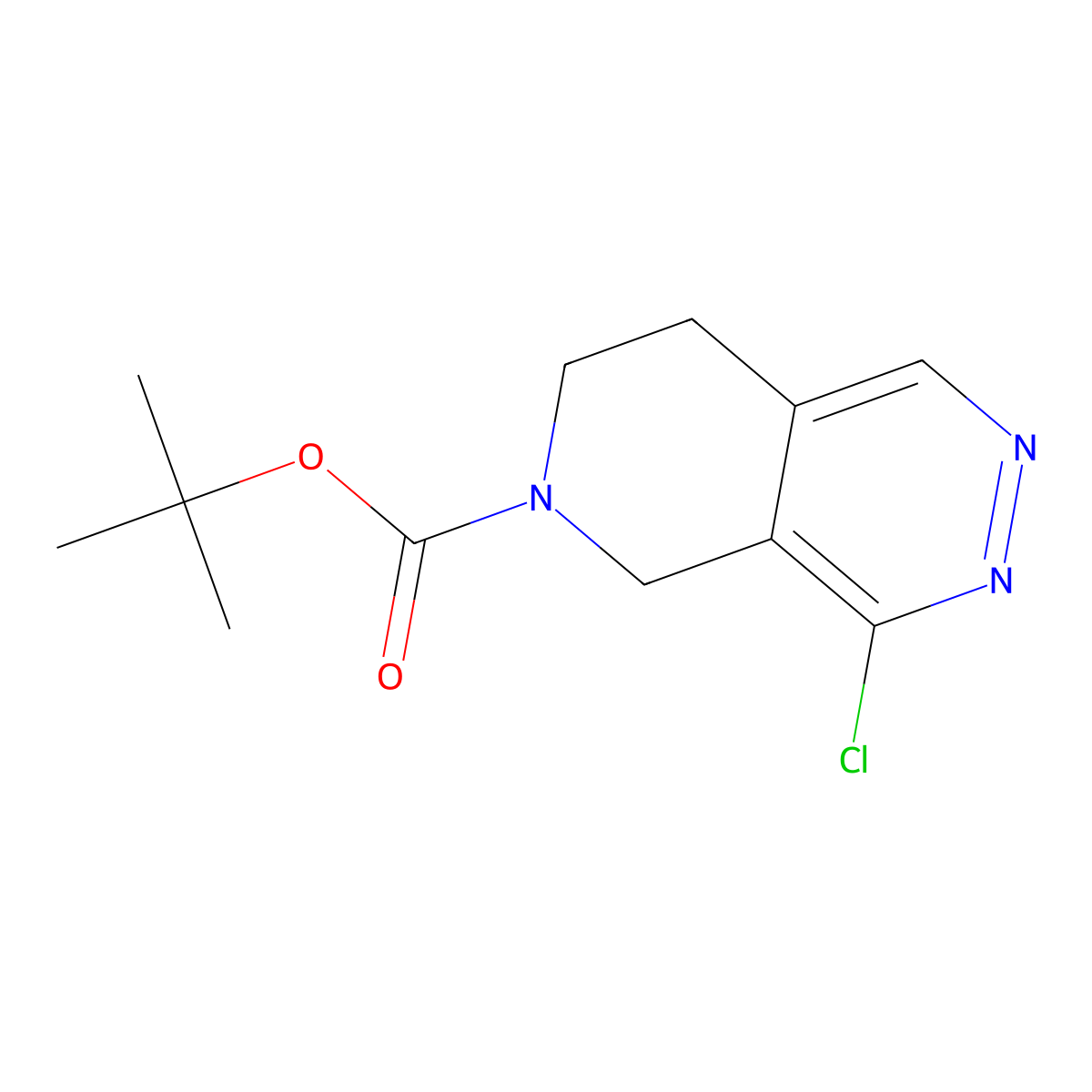 tert-Butyl 4-chloro-7,8-dihydropyrido[3,4-d]pyridazine-6(5H)-carboxylate molecular structure, CAS 2306275-72-7