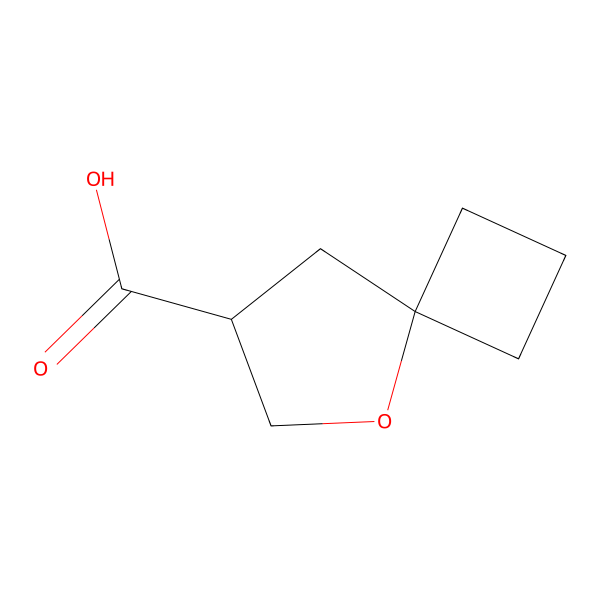 5-Oxaspiro[3.4]octane-7-carboxylic acid molecular structure, CAS 2306276-22-0