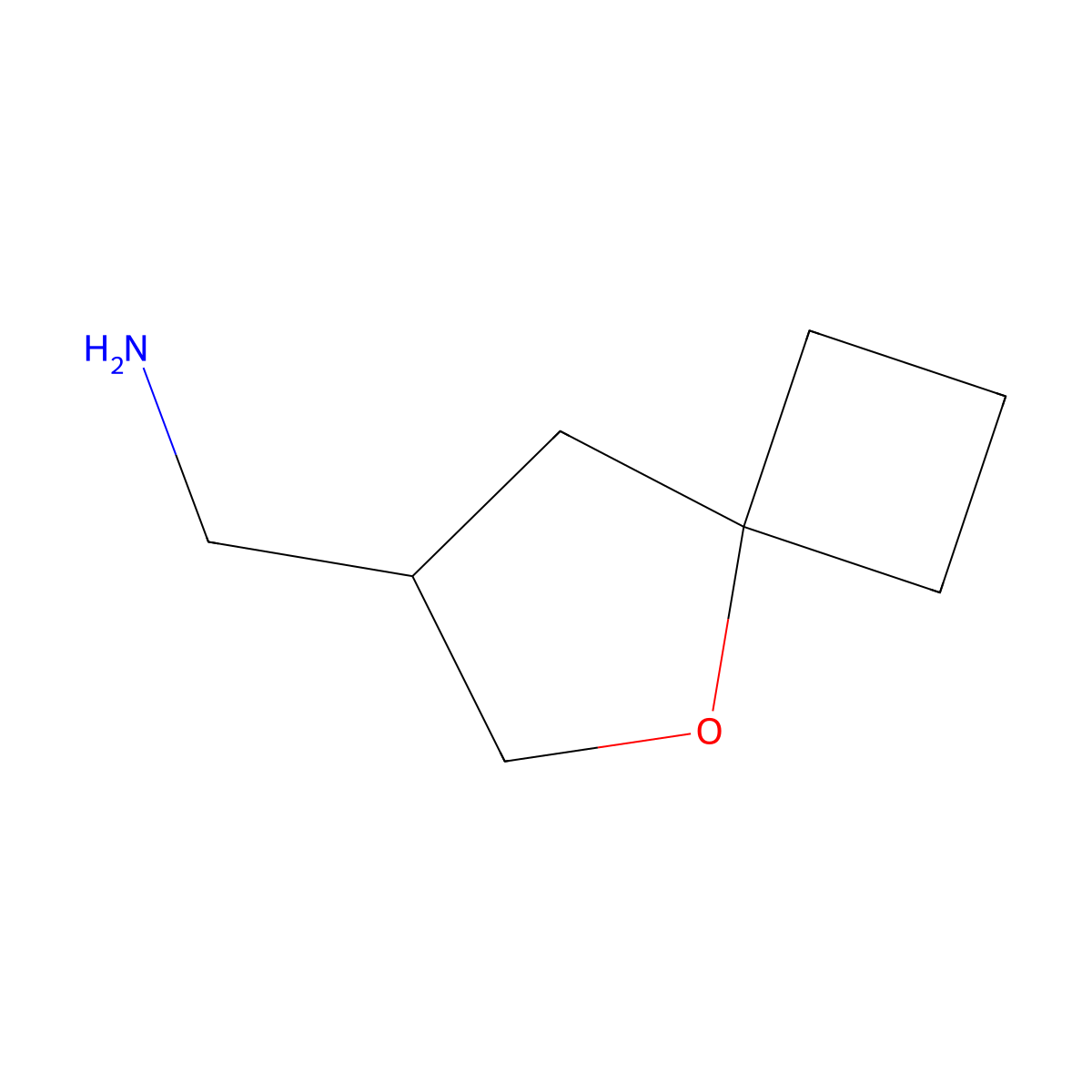 {5-Oxaspiro[3.4]octan-7-yl}methanamine molecular structure, CAS 2306276-33-3