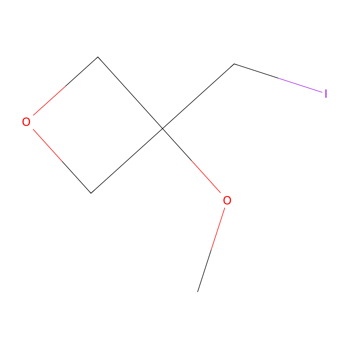 3-(Iodomethyl)-3-methoxy-oxetane molecular structure, CAS 2306276-37-7