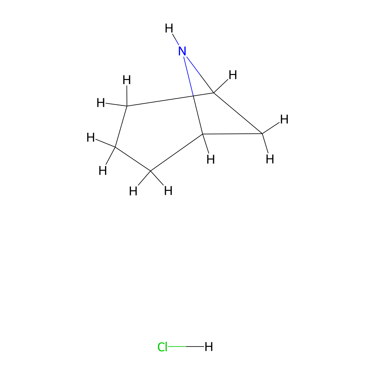 6-Azabicyclo[3.1.1]heptane hydrochloride molecular structure, CAS 2306277-53-0
