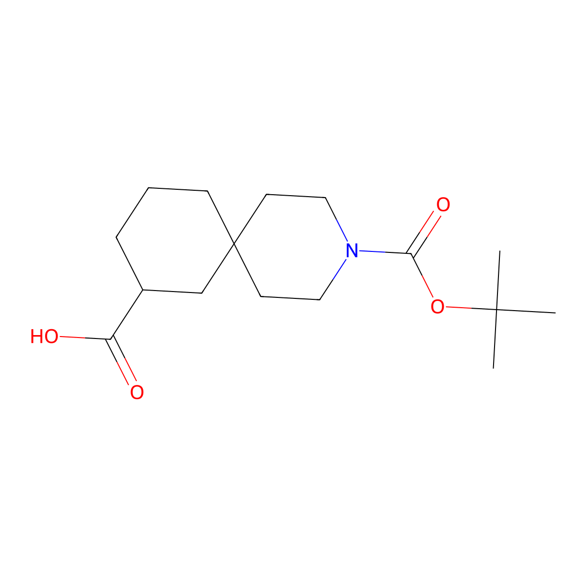 3-(tert-Butoxycarbonyl)-3-azaspiro[5.5]undecane-8-carboxylic acid molecular structure, CAS 2306277-60-9
