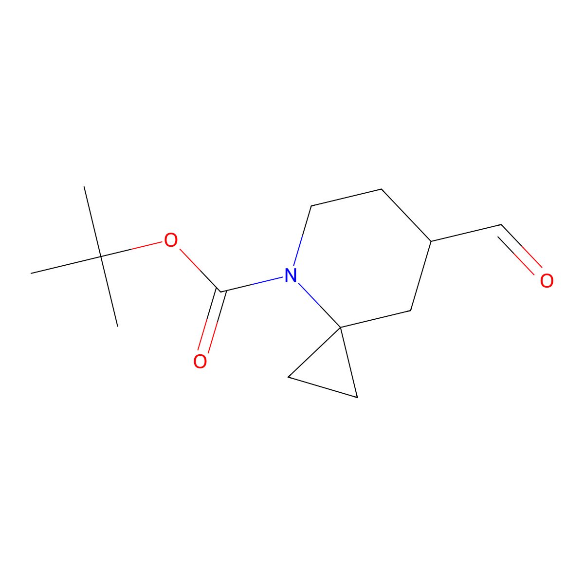 Tert-butyl 7-formyl-4-azaspiro[2.5]octane-4-carboxylate molecular structure, CAS 2306277-79-0