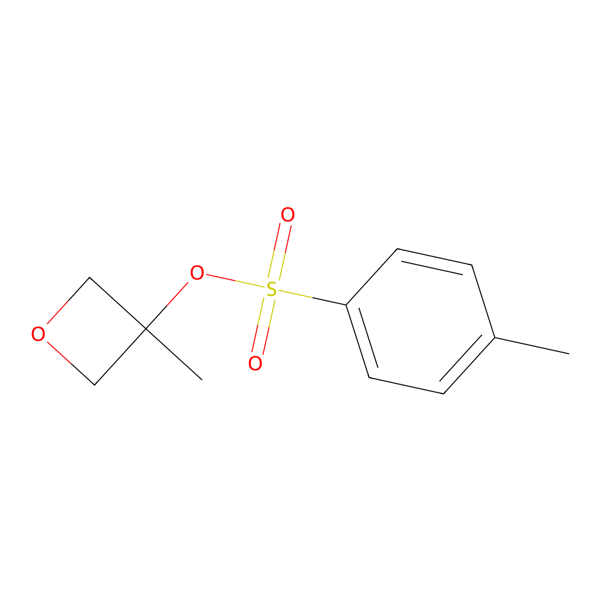 (3-Methyloxetan-3-yl) 4-methylbenzenesulfonate molecular structure, CAS 2306278-33-9