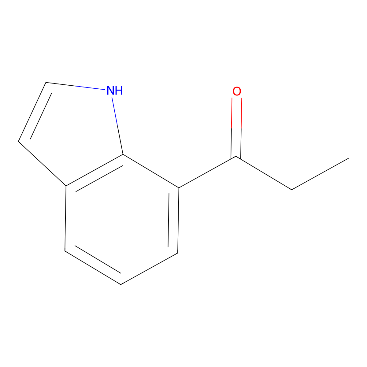 1-(1H-indol-7-yl)propan-1-one molecular structure, CAS 2306278-36-2