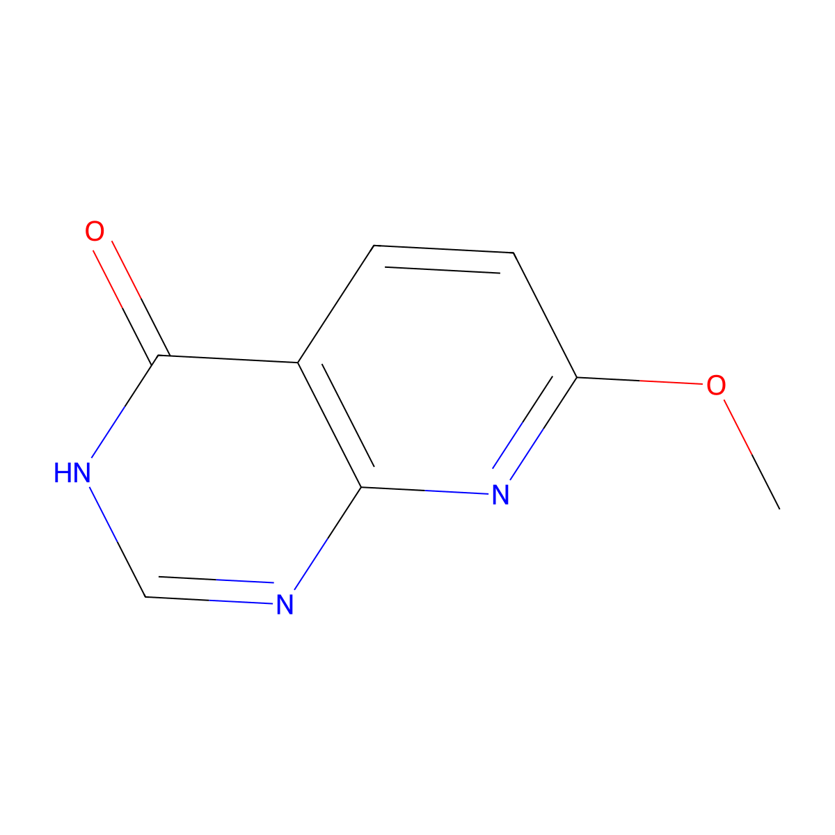 7-Methoxypyrido[2,3-d]pyrimidin-4(3H)-one molecular structure, CAS 2306299-81-8
