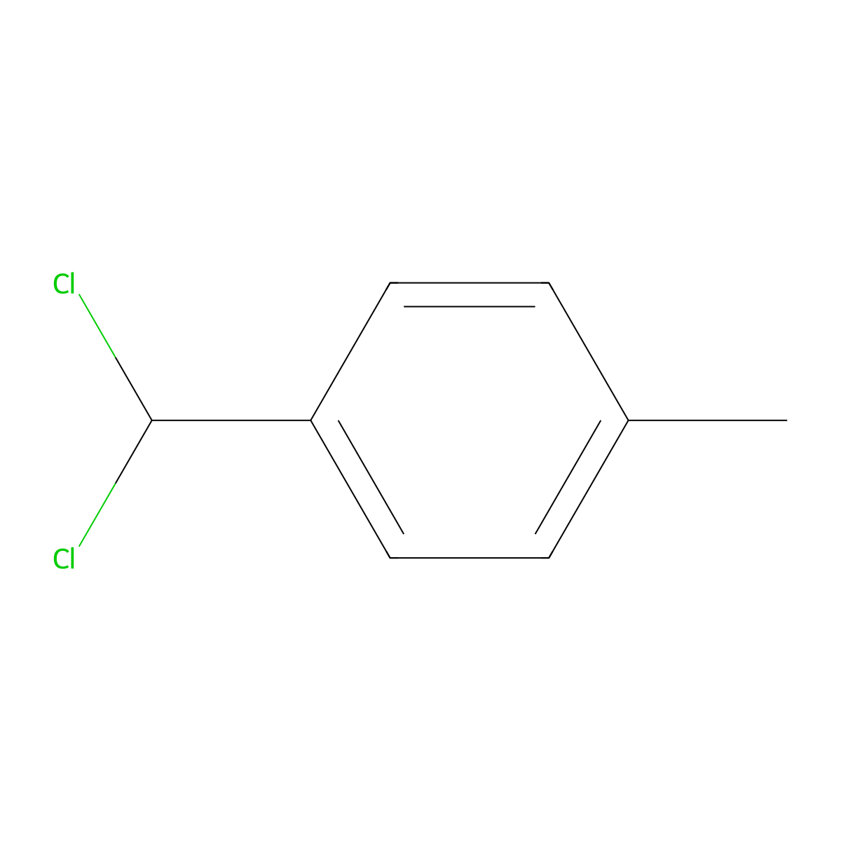 1-(Dichloromethyl)-4-methylbenzene molecular structure, CAS 23063-36-7