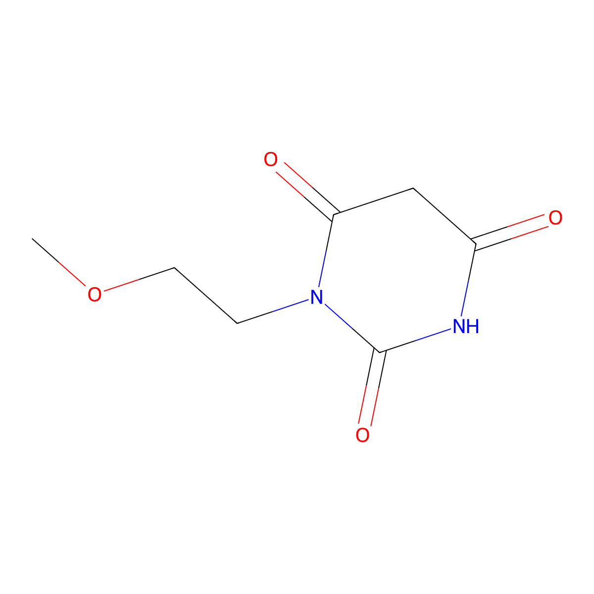1-(2-Methoxyethyl)-1,3-diazinane-2,4,6-trione molecular structure, CAS 230630-75-8