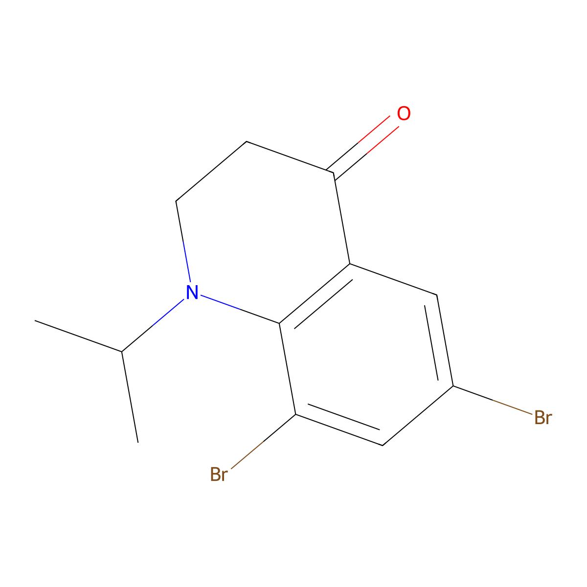 6,8-Dibromo-1-isopropyl-2,3-dihydroquinolin-4(1H)-one molecular structure, CAS 2306369-54-8