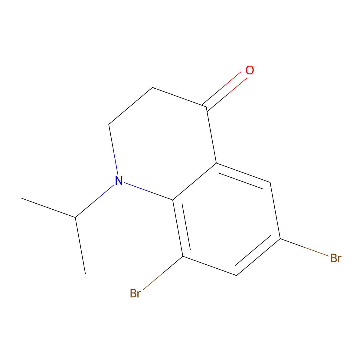 6,8-Dibromo-1-isopropyl-2,3-dihydroquinolin-4(1H)-one molecular structure, CAS 2306369-54-8