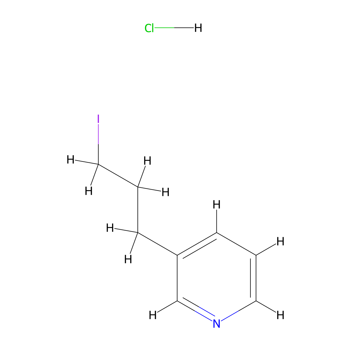 3-(3-Iodopropyl)pyridine Hydrochloride molecular structure, CAS 2306369-57-1