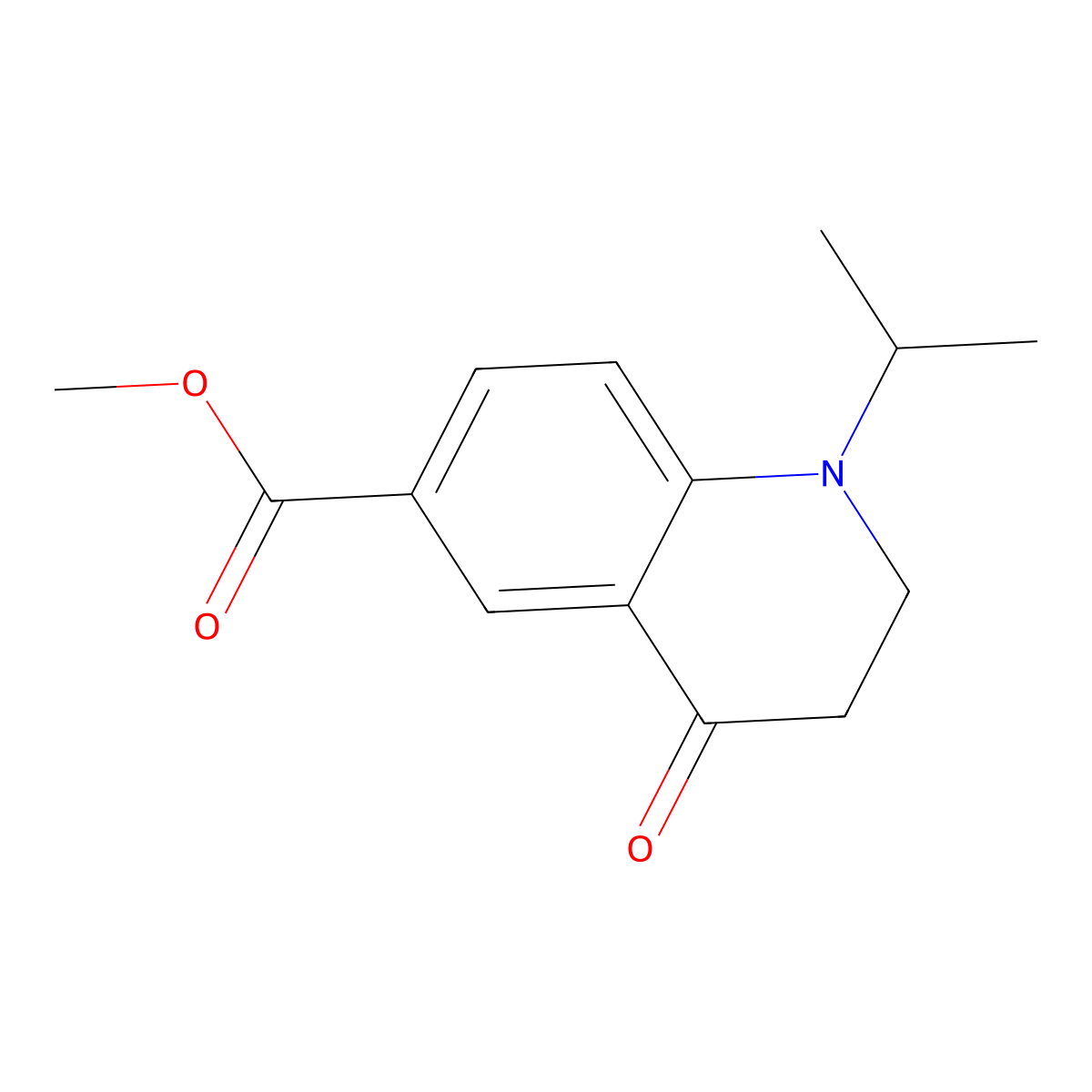 Methyl 1-Isopropyl-4-oxo-1,2,3,4-tetrahydroquinoline-6-carboxylate molecular structure, CAS 2306369-83-3