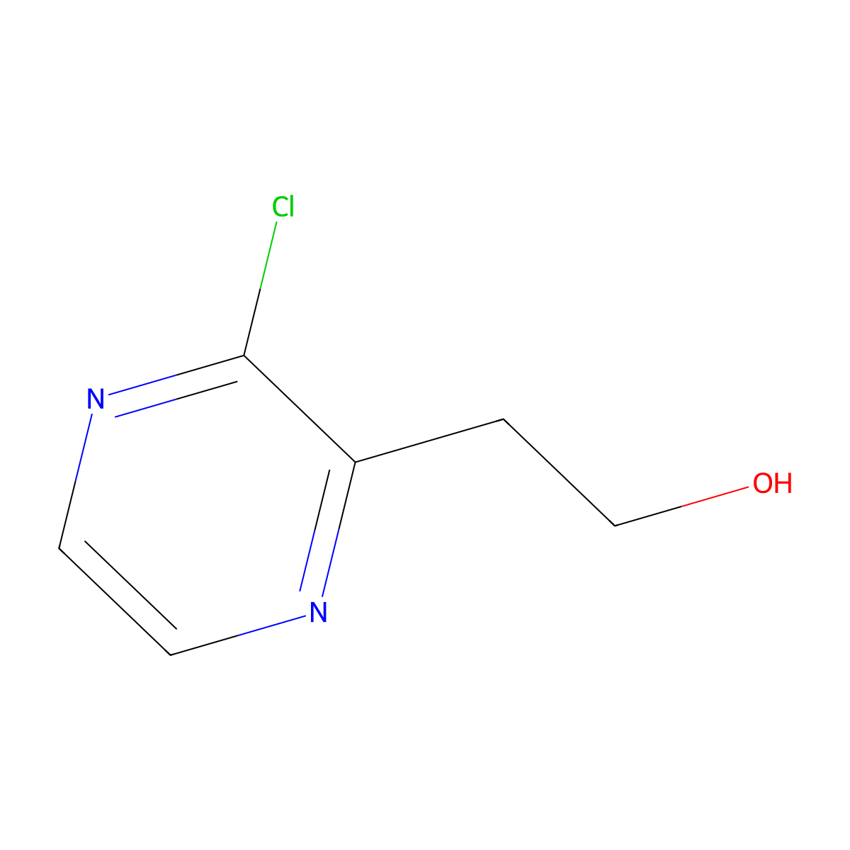 3-Chloropyrazine-2-ethanol molecular structure, CAS 2306369-87-7