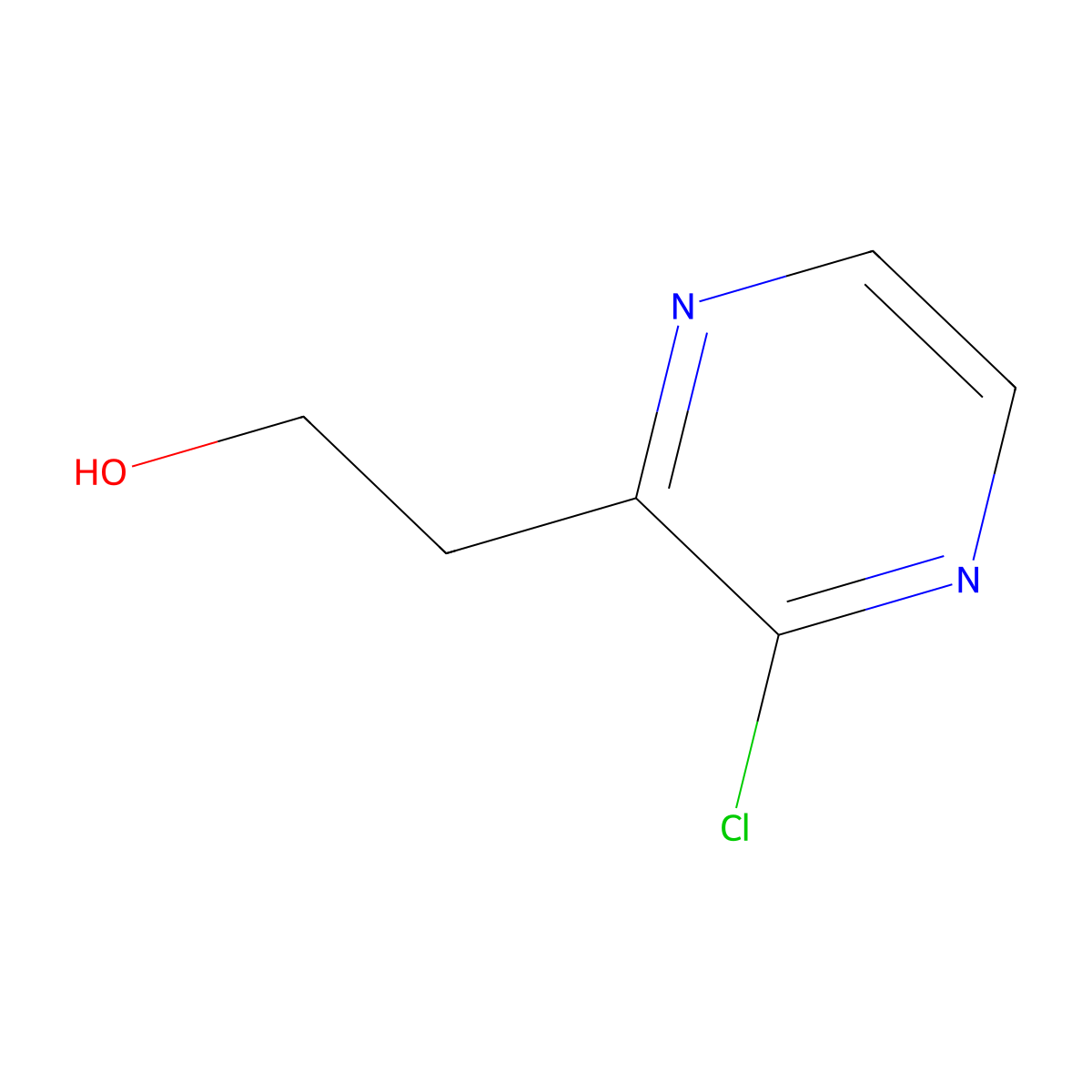 3-Chloropyrazine-2-ethanol molecular structure, CAS 2306369-87-7