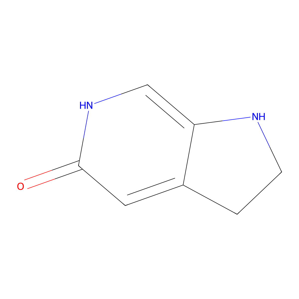 2,3-Dihydro-1H-pyrrolo[2,3-c]pyridin-5(6H)-one molecular structure, CAS 2306369-98-0