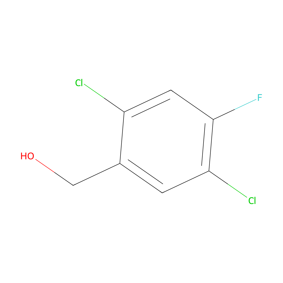 (2,5-Dichloro-4-fluorophenyl)methanol molecular structure, CAS 230642-92-9