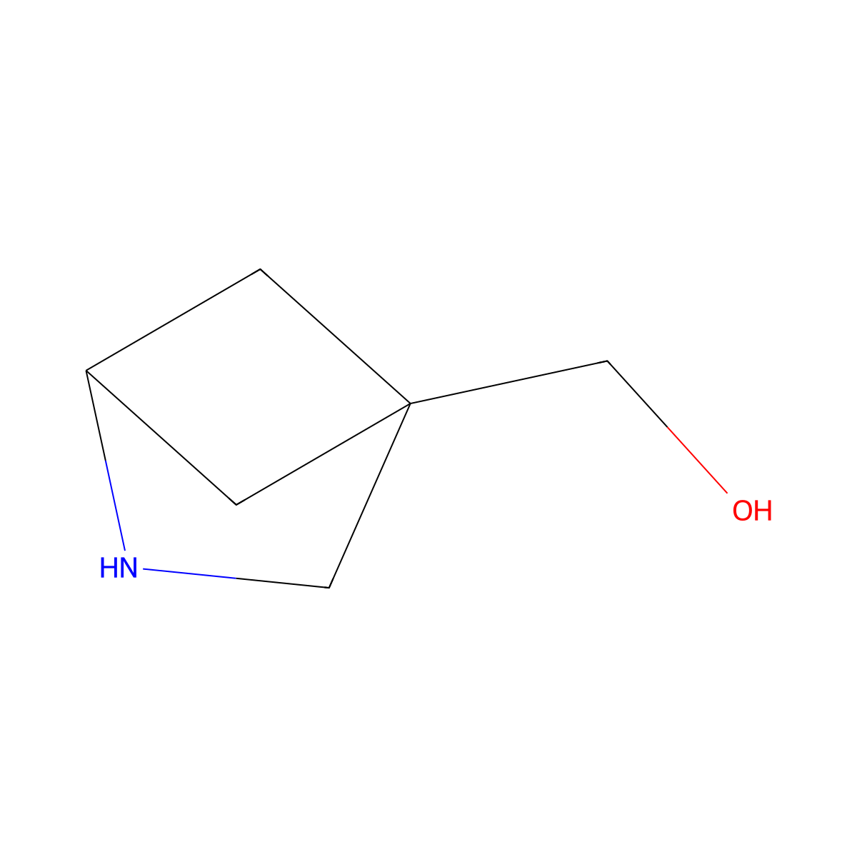 {2-Azabicyclo[2.1.1]hexan-4-yl}methanol molecular structure, CAS 2306425-75-0