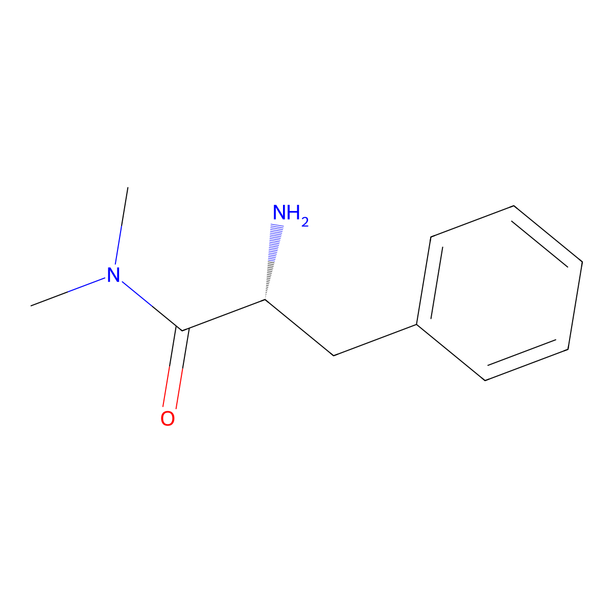 (alphaR)-alpha-Amino-N,N-dimethylbenzenepropanamide molecular structure, CAS 230643-52-4