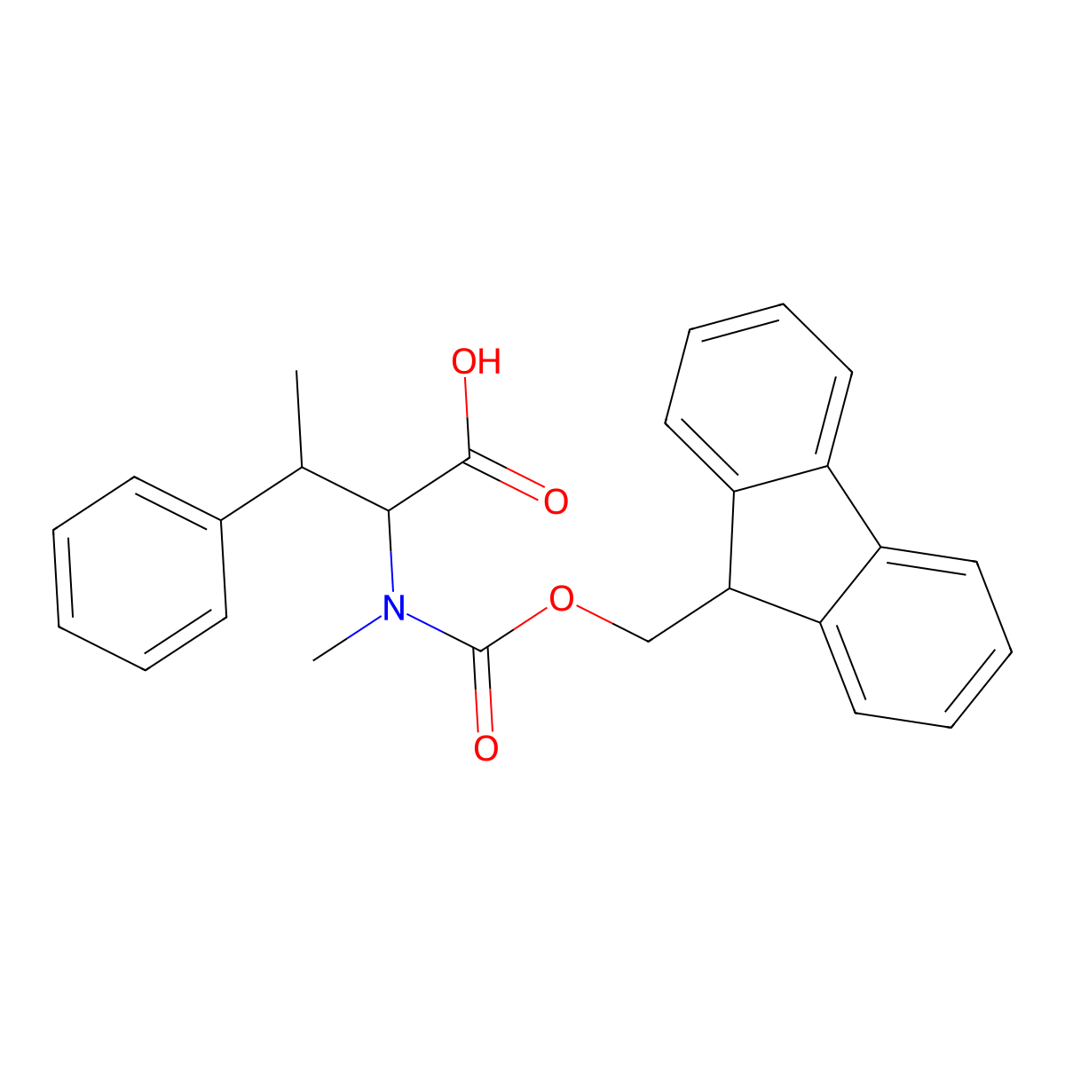 (2S,3R)-2-((((9H-Fluoren-9-yl)methoxy)carbonyl)(methyl)amino)-3-phenylbutanoic acid molecular structure, CAS 2306437-90-9