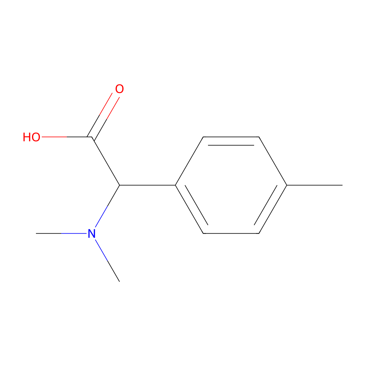 2-(Dimethylamino)-2-(p-tolyl)acetic acid molecular structure, CAS 230646-18-1