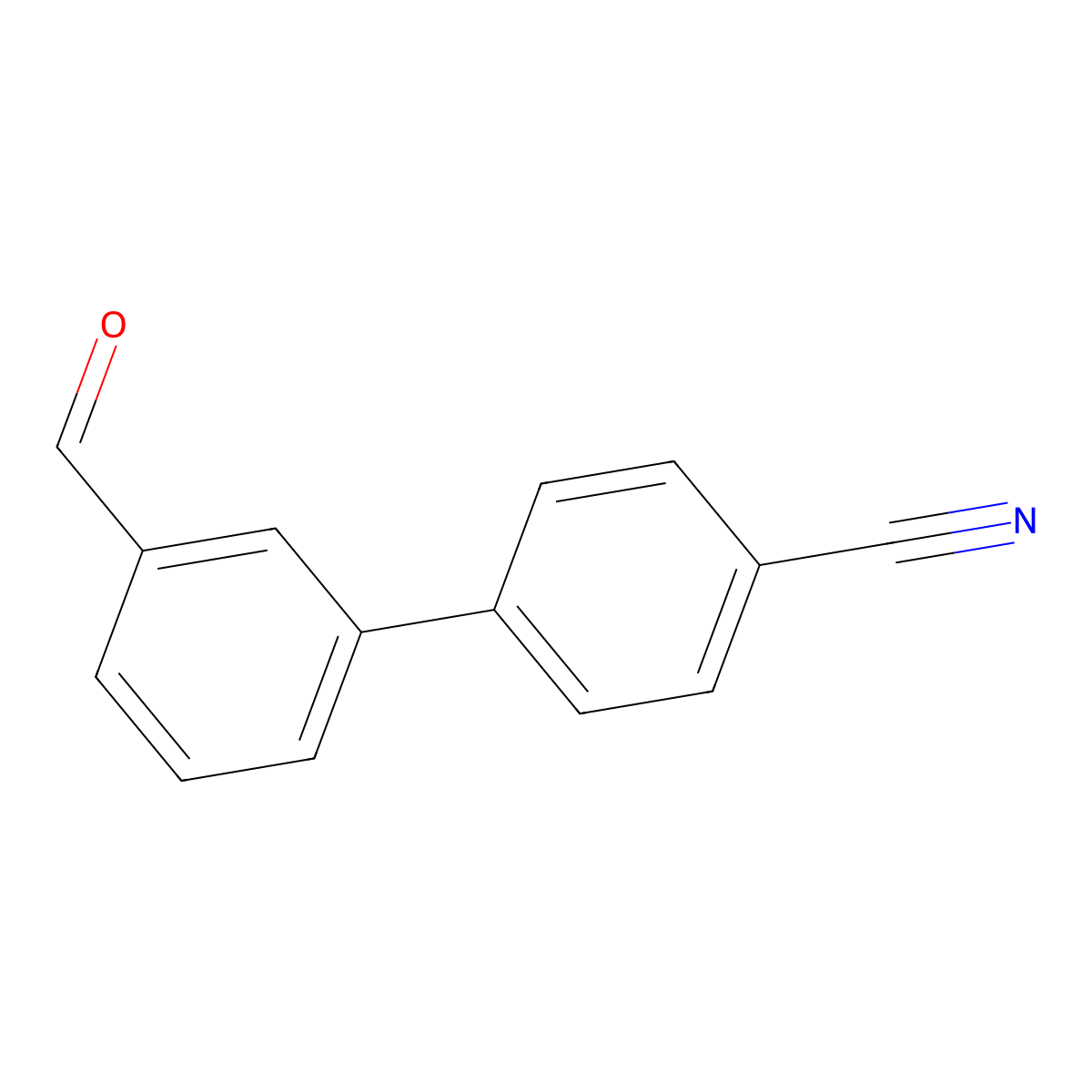 3'-Formylbiphenyl-4-carbonitrile molecular structure, CAS 230647-86-6