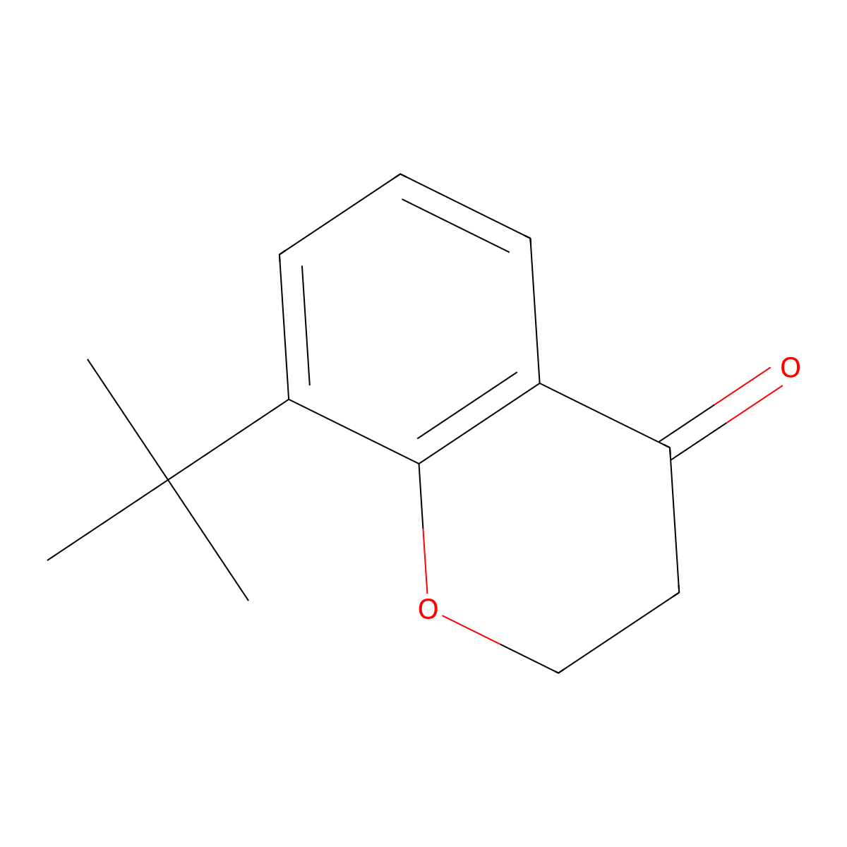 8-Tert-butylchroman-4-one molecular structure, CAS 23067-79-0