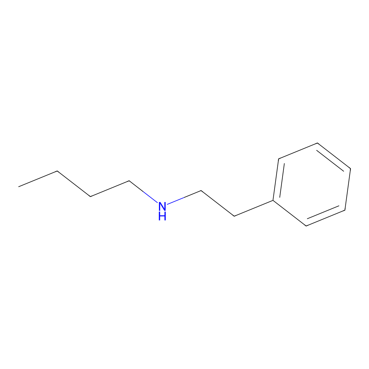 Butyl(2-phenylethyl)amine molecular structure, CAS 23068-45-3