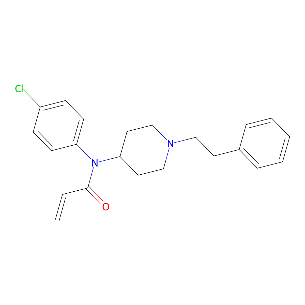 para-Chloro Acrylfentanyl molecular structure, CAS 2306823-57-2
