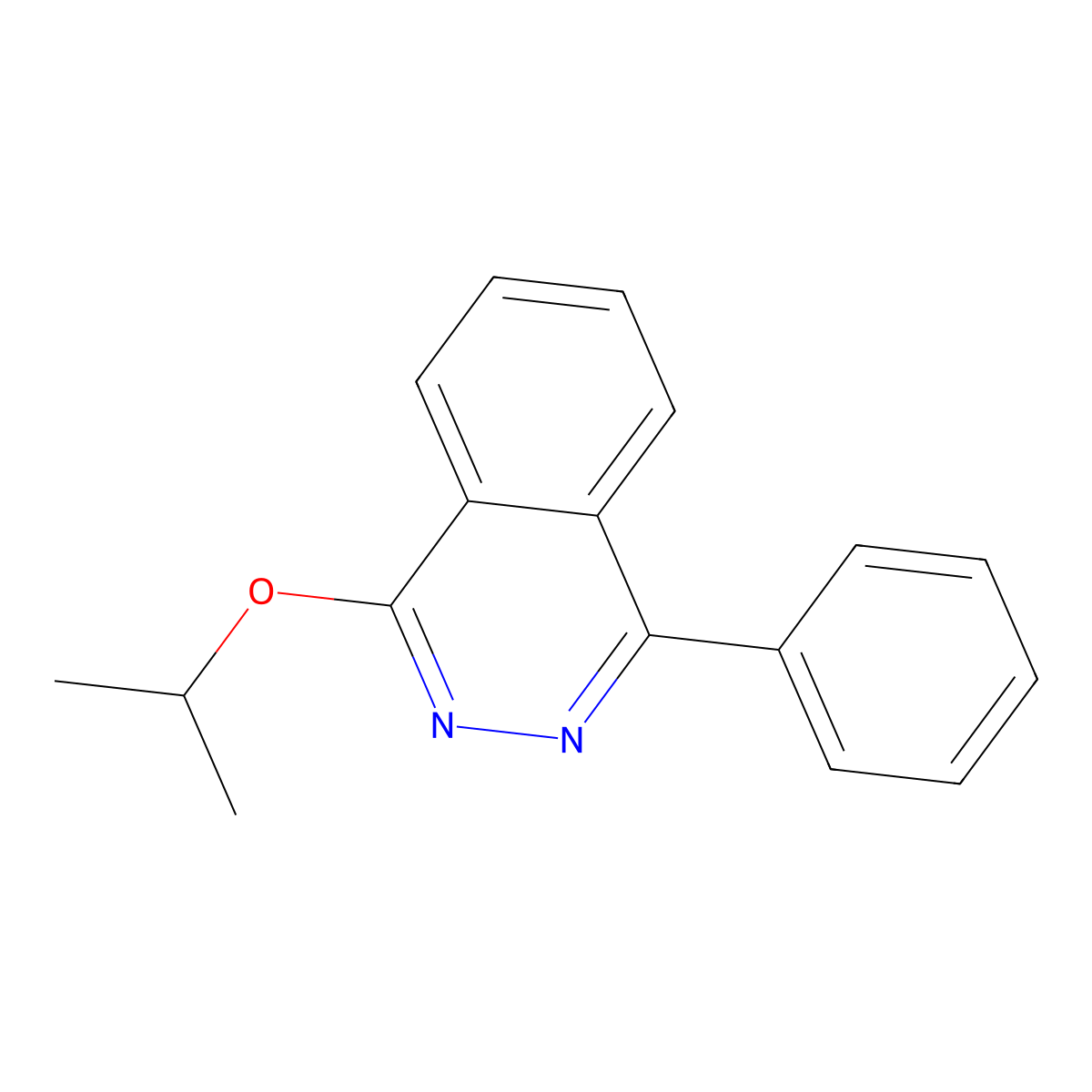 1-Phenyl-4-propan-2-yloxyphthalazine molecular structure, CAS 23069-60-5