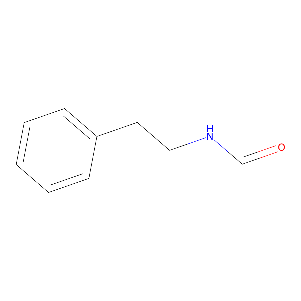 Formamide, N-(2-phenylethyl)- molecular structure, CAS 23069-99-0