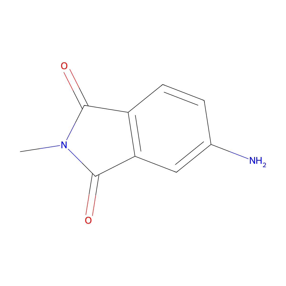 5-amino-2-methyl-2,3-dihydro-1H-isoindole-1,3-dione molecular structure, CAS 2307-00-8