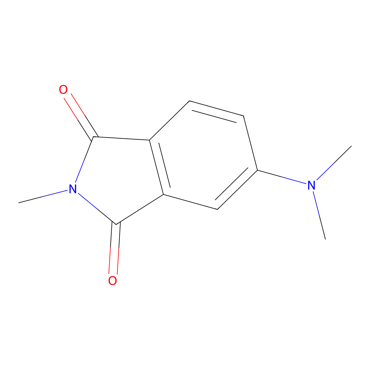 1H-Isoindole-1,3(2H)-dione, 5-(dimethylamino)-2-methyl- molecular structure, CAS 2307-01-9