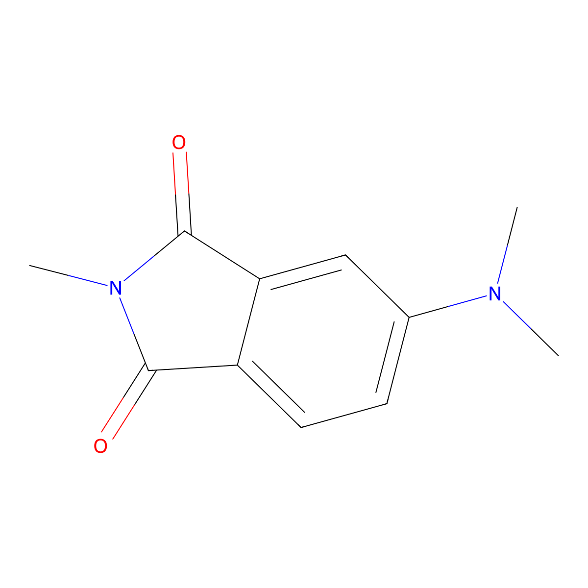 1H-Isoindole-1,3(2H)-dione, 5-(dimethylamino)-2-methyl- molecular structure, CAS 2307-01-9