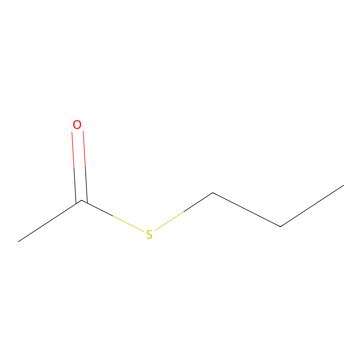 S-propyl thioacetate molecular structure, CAS 2307-10-0