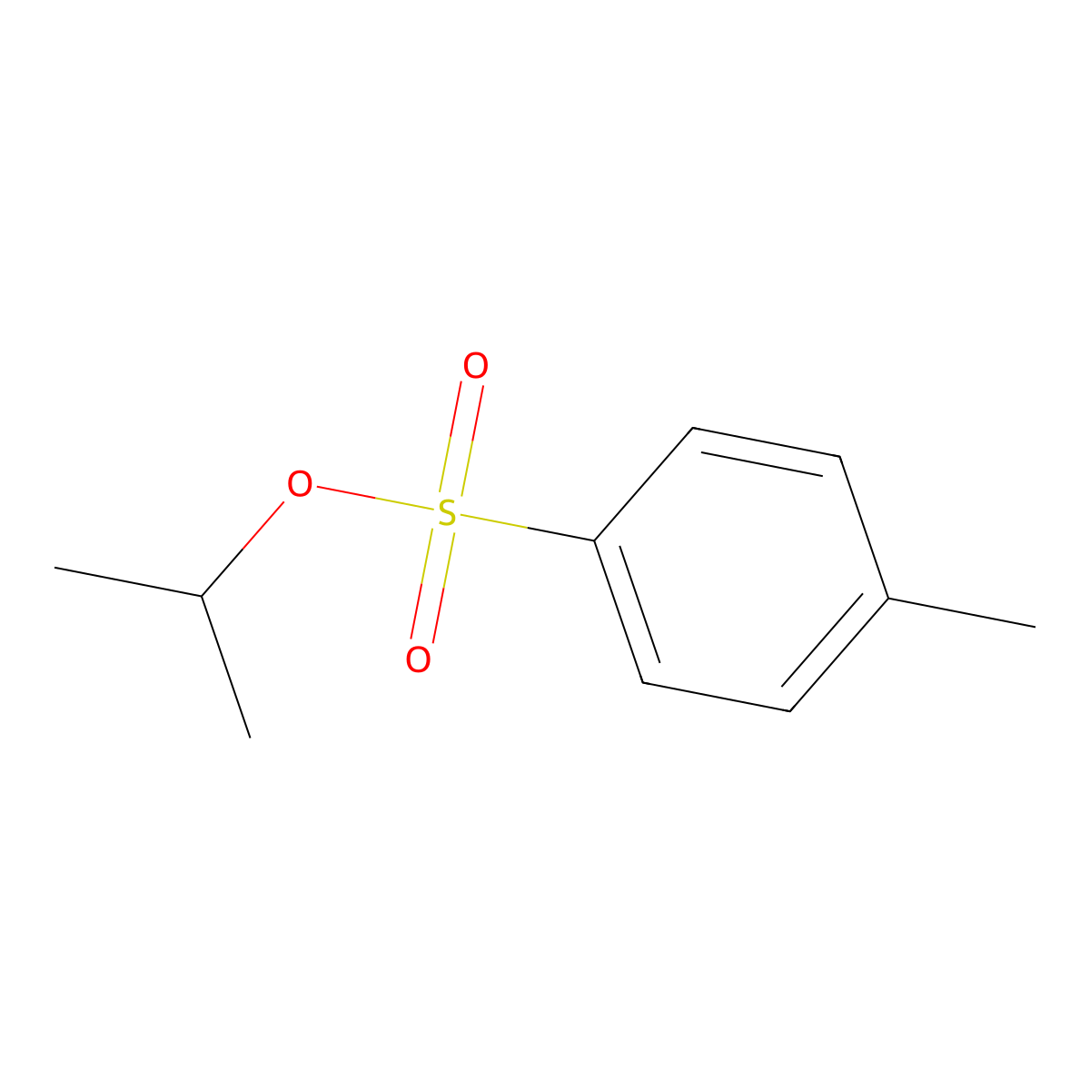 Isopropyl tosylate molecular structure, CAS 2307-69-9