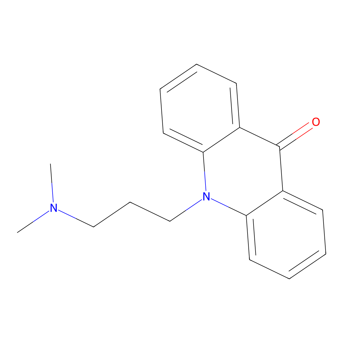 10-(3-(Dimethylamino)propyl)acridin-9(10H)-one molecular structure, CAS 2307-88-2