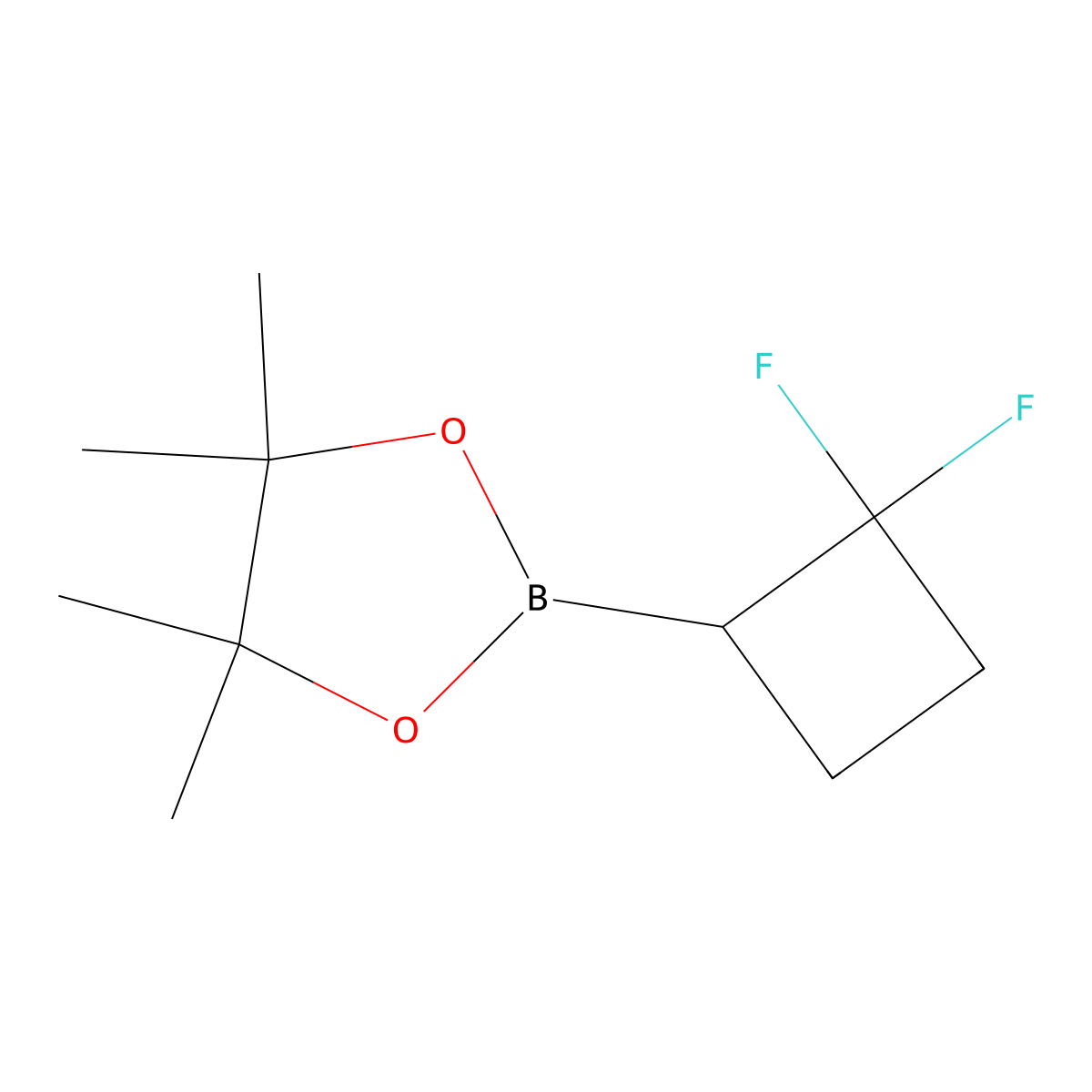 2-(2,2-Difluorocyclobutyl)-4,4,5,5-tetramethyl-1,3,2-dioxaborolane molecular structure, CAS 2307161-96-0