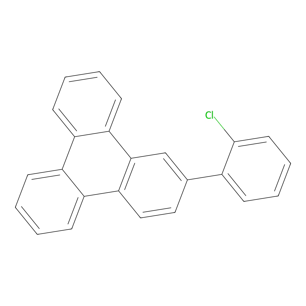 2-(2-Chlorophenyl)triphenylene molecular structure, CAS 2307216-62-0