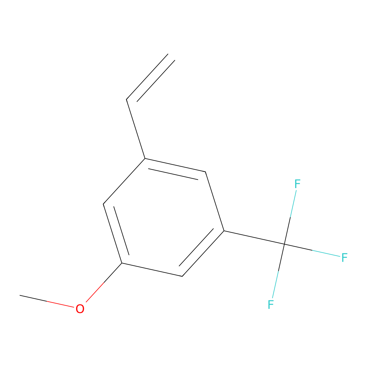 1-Methoxy-3-(trifluoromethyl)-5-vinylbenzene molecular structure, CAS 2307299-89-2