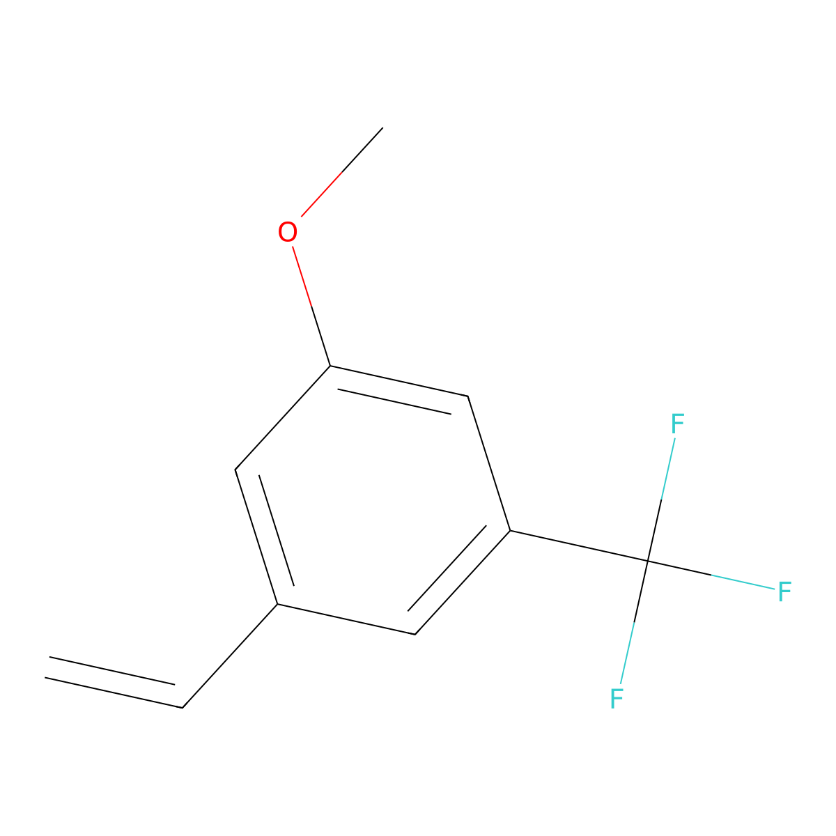 1-Methoxy-3-(trifluoromethyl)-5-vinylbenzene molecular structure, CAS 2307299-89-2