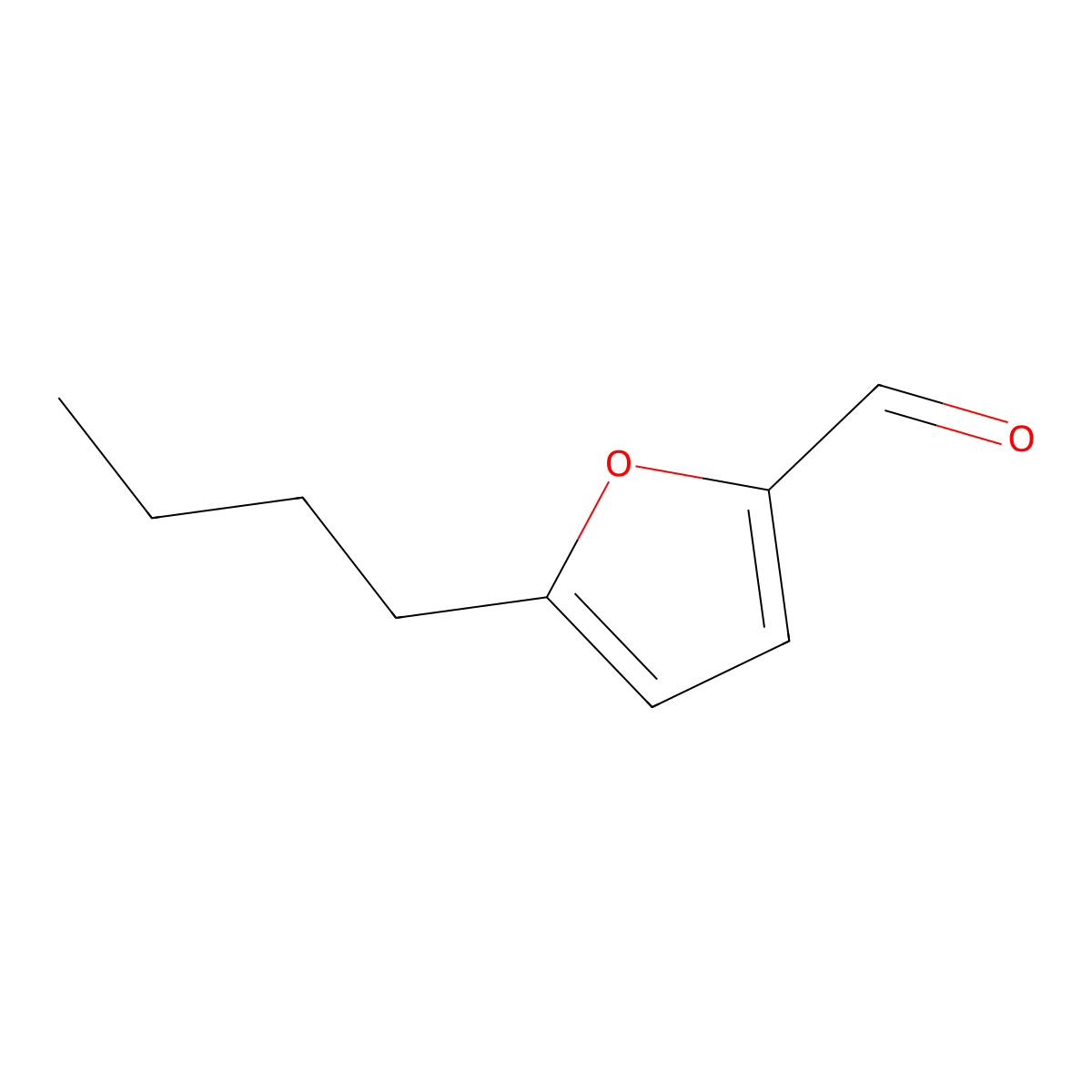 5-Butyl-2-furancarboxaldehyde molecular structure, CAS 23074-13-7