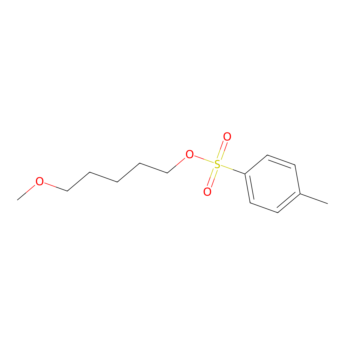 5-Methoxypentyl 4-methylbenzene-1-sulfonate molecular structure, CAS 23074-20-6