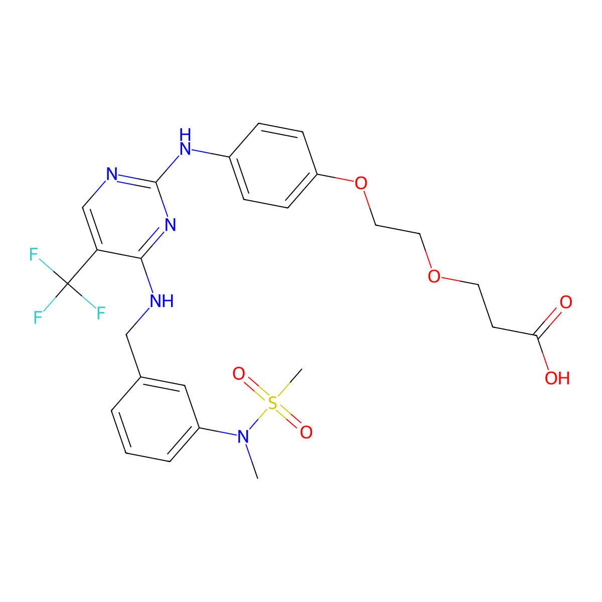 FAK ligand-Linker Conjugate 1 molecular structure, CAS 2307461-45-4