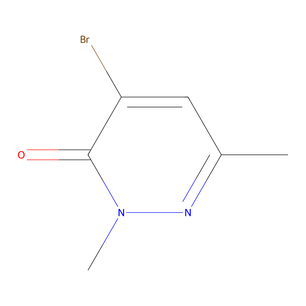 4-Bromo-2,6-dimethylpyridazin-3(2H)-one molecular structure, CAS 2307700-46-3