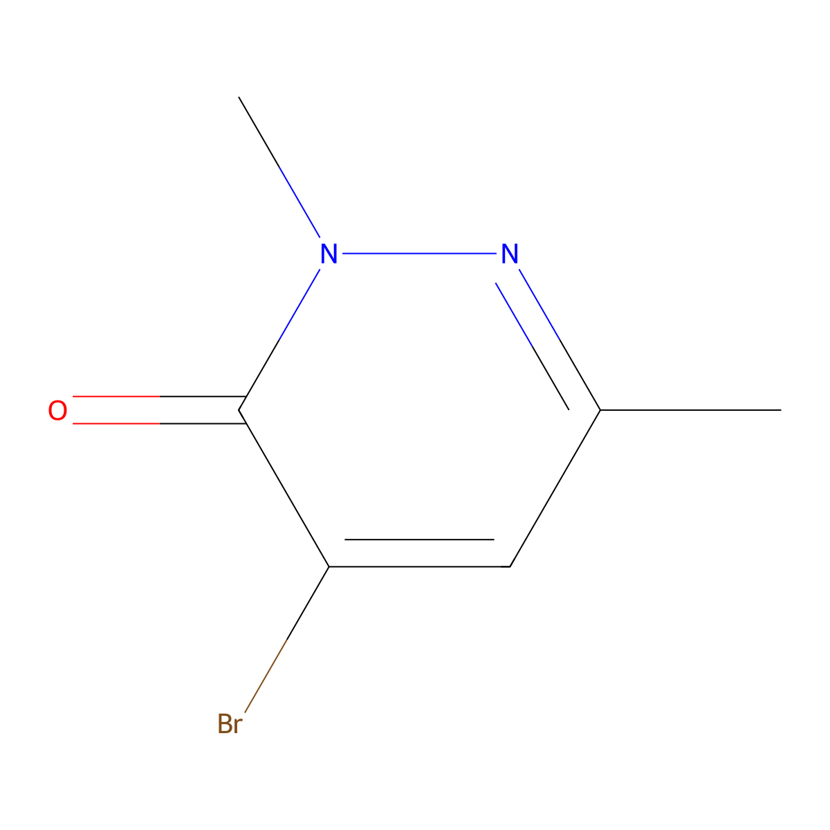 4-Bromo-2,6-dimethylpyridazin-3(2H)-one molecular structure, CAS 2307700-46-3