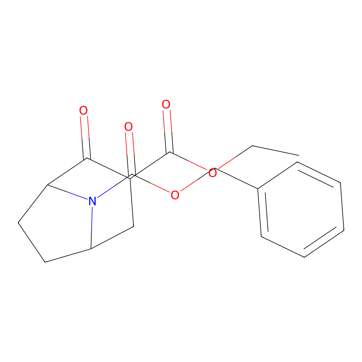 8-Benzyl 3-ethyl 2-oxo-8-azabicyclo[3.2.1]octane-3,8-dicarboxylate molecular structure, CAS 2307736-42-9