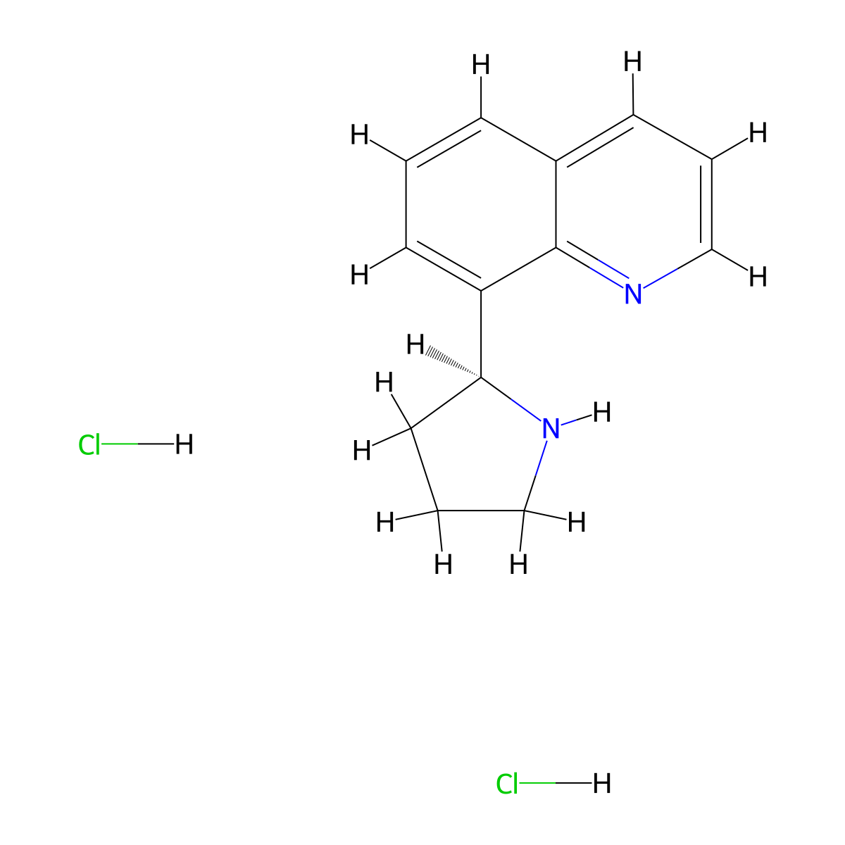 (S)-8-(Pyrrolidin-2-yl)quinoline dihydrochloride molecular structure, CAS 2307738-08-3