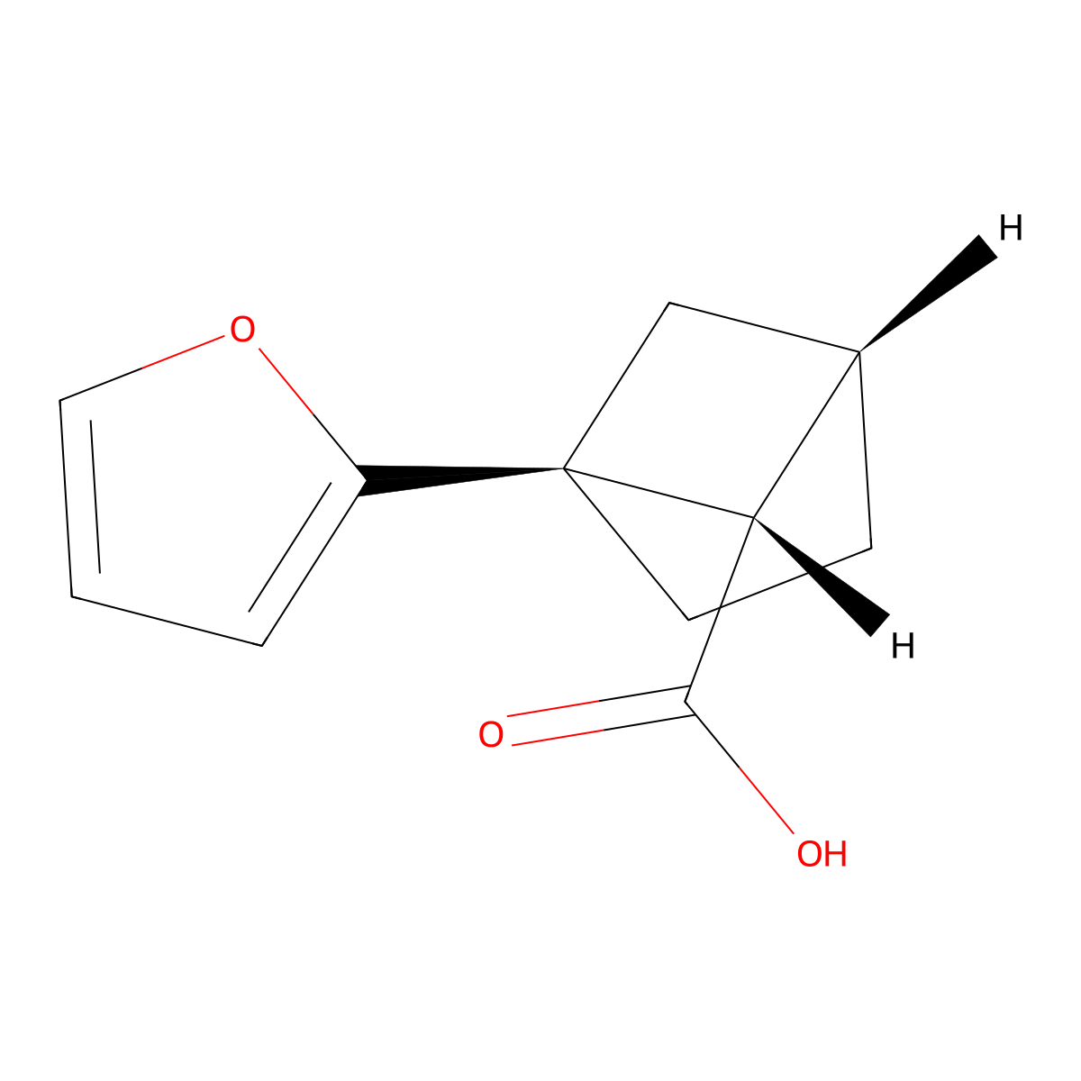 rac-(1S,4S,5S)-1-(2-Furyl)bicyclo[2.1.1]hexane-5-carboxylic Acid molecular structure, CAS 2307753-73-5