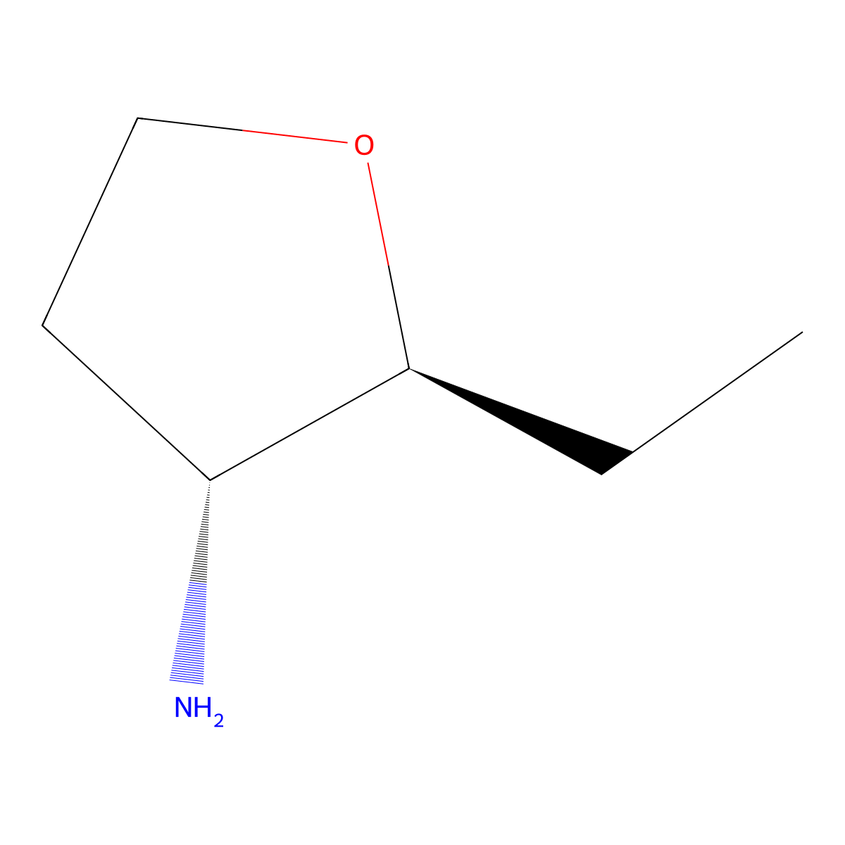(2S,3R)-2-Ethyloxolan-3-amine molecular structure, CAS 2307770-28-9