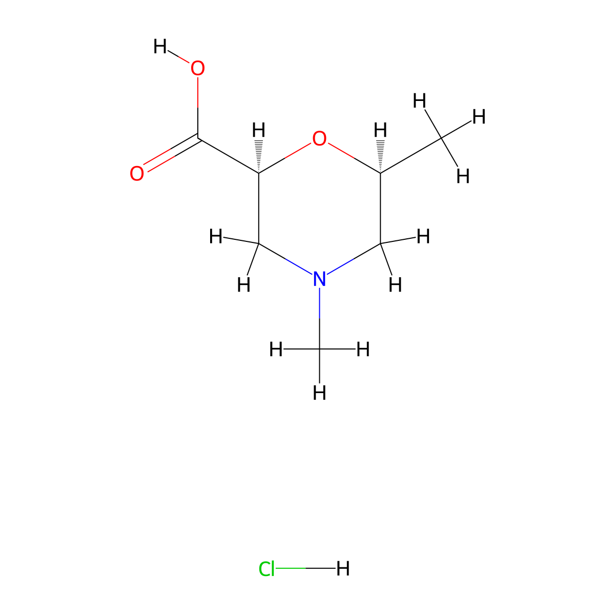 Rac-(2R,6R)-4,6-dimethylmorpholine-2-carboxylic acid hydrochloride molecular structure, CAS 2307772-43-4